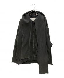 CAMIEL FORTGENS（カミエルフォートヘンス）の古着「SCARF HOODIE」｜グレー