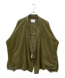 SOMELAND（サムランド）の古着「y-COLLAR FLEECE JACKET」｜カーキ