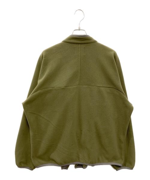 SOMELAND（サムランド）SOMELAND (サムランド) y-COLLAR FLEECE JACKET カーキ サイズ:Sの古着・服飾アイテム