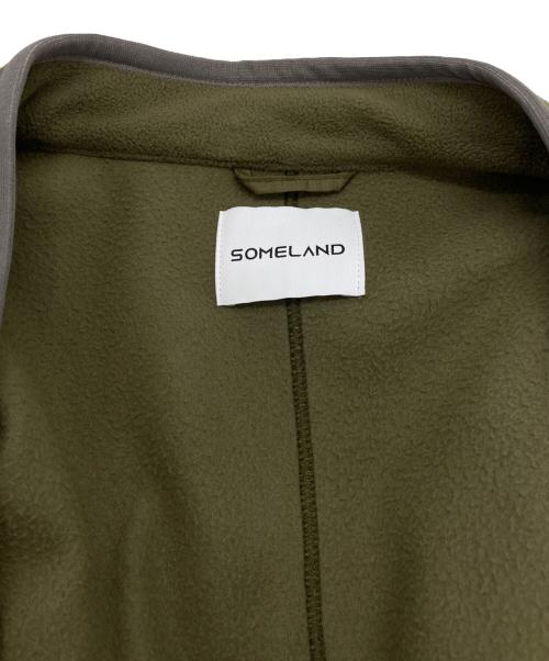 SOMELAND（サムランド）SOMELAND (サムランド) y-COLLAR FLEECE JACKET カーキ サイズ:Sの古着・服飾アイテム