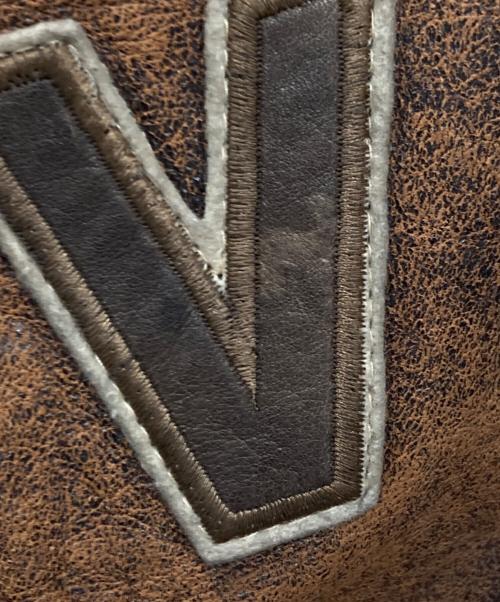 AVIREX（アヴィレックス）AVIREX (アヴィレックス) ［古着］AVIREX スタジャン ブラウン サイズ:XSの古着・服飾アイテム