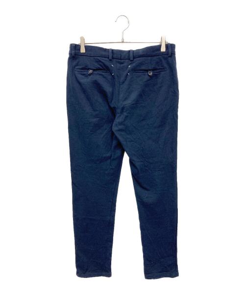 Maison Margiela（メゾンマルジェラ）Maison Margiela (メゾンマルジェラ) コットンジャージースラックス ネイビー サイズ:50の古着・服飾アイテム