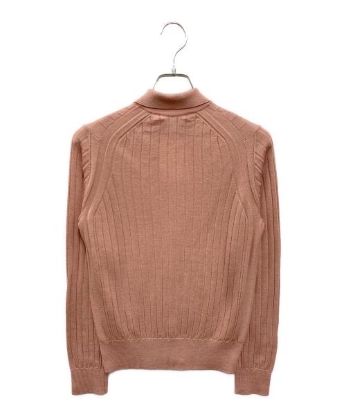 SLOANE（スローン）SLOANE (スローン) 18Gワイドリブ エクストラファインメリノウール×シルク カーディガン ピンク サイズ:1 未使用品の古着・服飾アイテム