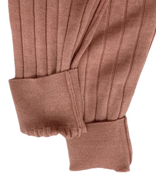 SLOANE（スローン）SLOANE (スローン) 18Gワイドリブ エクストラファインメリノウール×シルク カーディガン ピンク サイズ:1 未使用品の古着・服飾アイテム