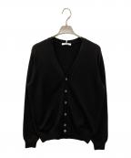 SLOANEスローン）の古着「12G天竺 カシミヤVネックカーディガン」｜ブラック