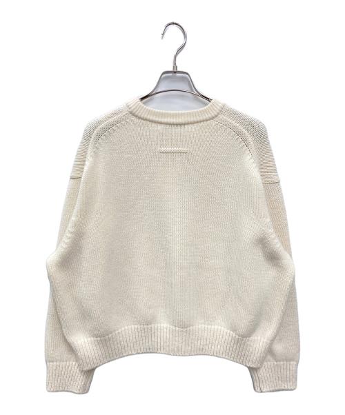 SLOANE（スローン）SLOANE (スローン) 5G ジーロンラム×カシミヤ ショート丈クルーネック アイボリー サイズ:2の古着・服飾アイテム