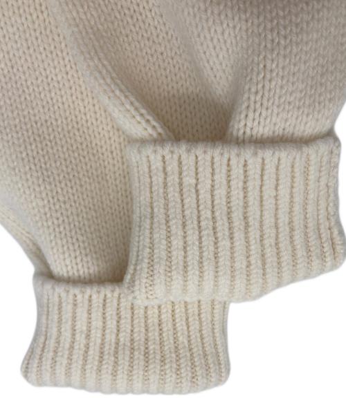 SLOANE（スローン）SLOANE (スローン) 5G ジーロンラム×カシミヤ ショート丈クルーネック アイボリー サイズ:2の古着・服飾アイテム