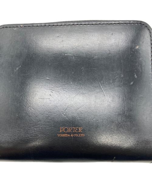 PORTER（ポーター）PORTER (ポーター) FILM ラウンドファスナー財布 ブラックの古着・服飾アイテム