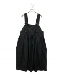 tricot COMME des GARCONS（トリココムデギャルソン）の古着「ウールギャバジャンパースカート」｜ブラック