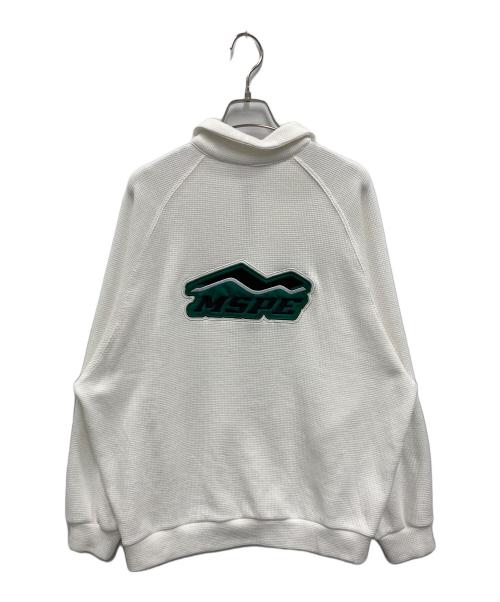 masonprince（メゾンプリンス）MASONPRINCE (メゾンプリンス) ハッフルハーフジップスウェット ホワイト サイズ:1の古着・服飾アイテム