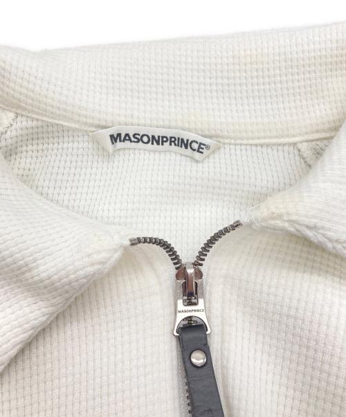 masonprince（メゾンプリンス）MASONPRINCE (メゾンプリンス) ハッフルハーフジップスウェット ホワイト サイズ:1の古着・服飾アイテム