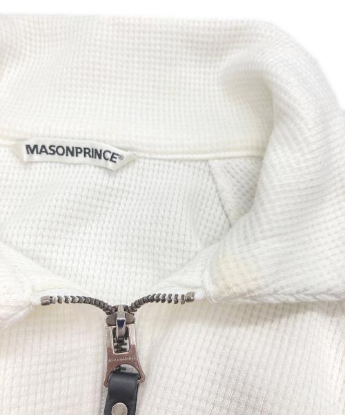 masonprince（メゾンプリンス）MASONPRINCE (メゾンプリンス) ハッフルハーフジップスウェット ホワイト サイズ:1の古着・服飾アイテム