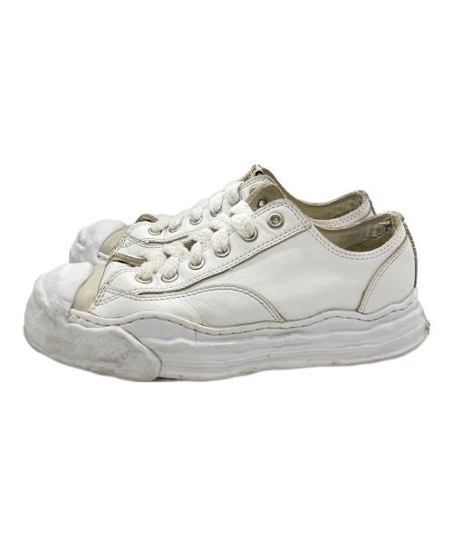 Maison MIHARA YASUHIRO（メゾン ミハラ ヤスヒロ）Maison MIHARA YASUHIRO (メゾン ミハラ ヤスヒロ) HANK TC OG LEATHER LOWTOP SNEAKER ホワイト サイズ:42の古着・服飾アイテム