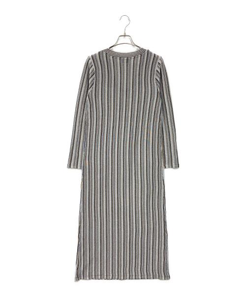 sahara（サハラ）sahara (サハラ) Striped Glitter Dress ブルー サイズ:FREEの古着・服飾アイテム