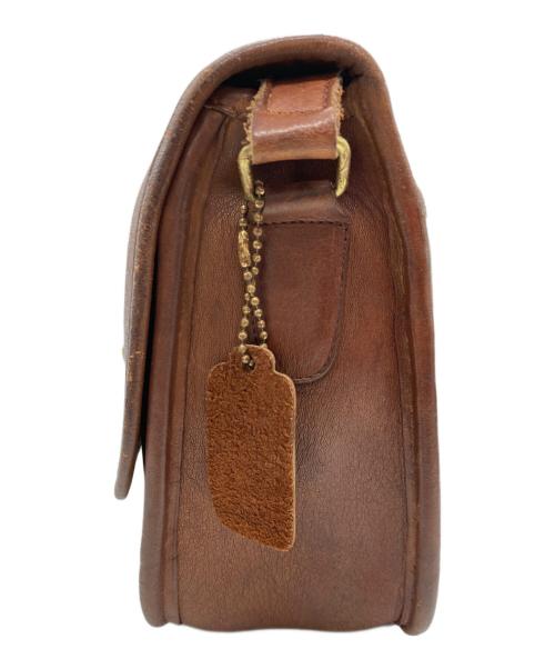 COACH（コーチ）COACH (コーチ) ［古着］ターンロックレザーショルダーバッグ ブラウンの古着・服飾アイテム