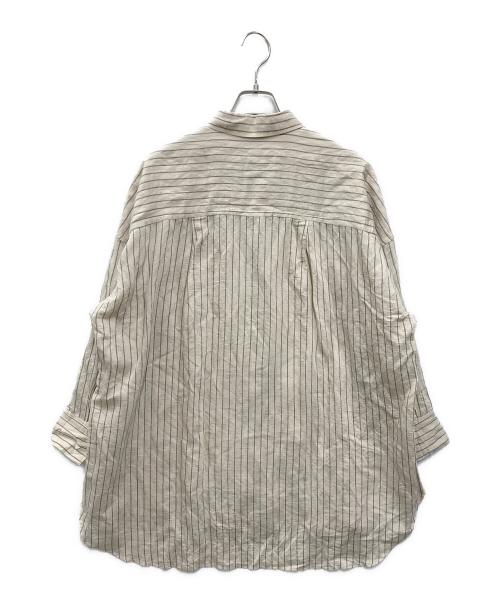 Curensology（カレンソロジー）Curensology (カレンソロジー) ワッシャーストライプシャツ アイボリー サイズ:FREEの古着・服飾アイテム