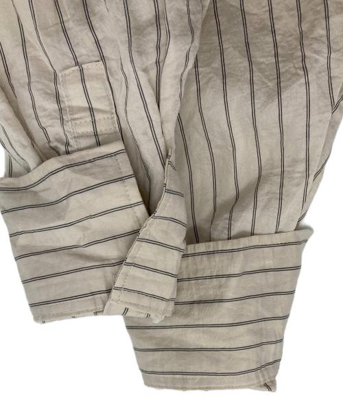 Curensology（カレンソロジー）Curensology (カレンソロジー) ワッシャーストライプシャツ アイボリー サイズ:FREEの古着・服飾アイテム