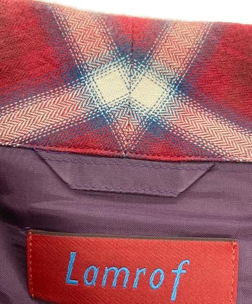 Lamrof（ラムロフ）Lamrof (ラムロフ) ベロア調ショールカラーカジュアルジャケット ネイビー サイズ:FREEの古着・服飾アイテム