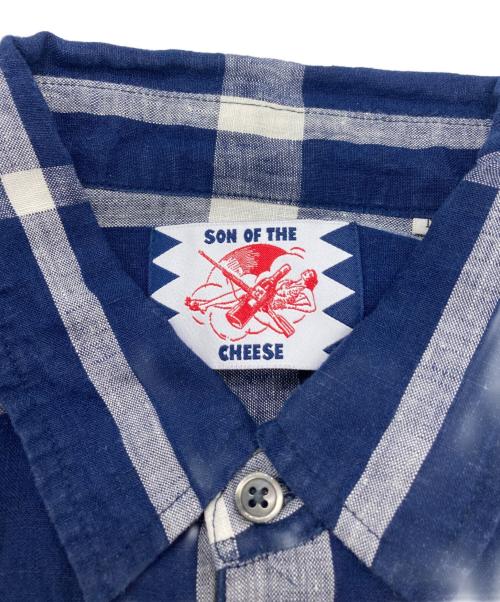 son of the cheese（（サノバチーズ））son of the cheese (（サノバチーズ）) Big check shirts ネイビー サイズ:Mの古着・服飾アイテム