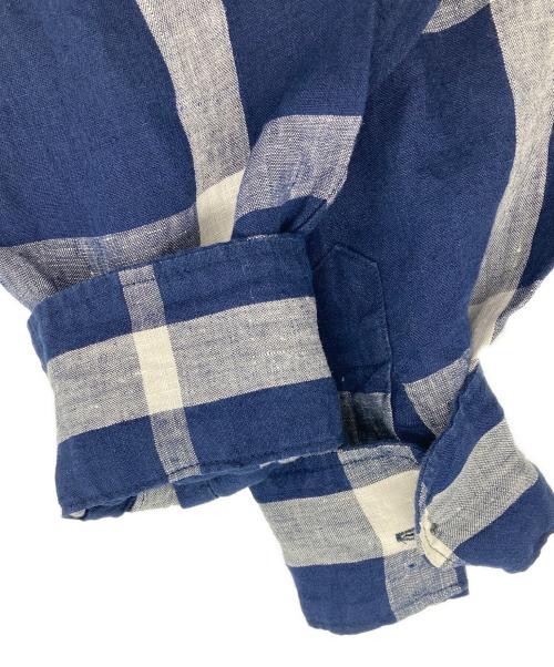 son of the cheese（（サノバチーズ））son of the cheese (（サノバチーズ）) Big check shirts ネイビー サイズ:Mの古着・服飾アイテム