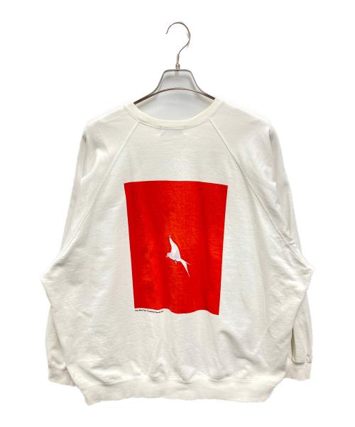 Graphpaper（グラフペーパー）Graphpaper (グラフペーパー) FUTUR (フューチャー) Compact Terry Crew Neck ホワイト サイズ:FREEの古着・服飾アイテム