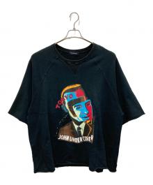 JohnUNDERCOVER（ジョンアンダーカバー）の古着「カットオフビッグスウェットプルオーバー」｜ブラック