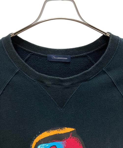 JohnUNDERCOVER（ジョンアンダーカバー）JohnUNDERCOVER (ジョンアンダーカバー) カットオフビッグスウェットプルオーバー ブラック サイズ:3の古着・服飾アイテム