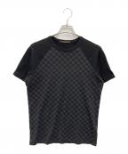 LOUIS VUITTONルイ ヴィトン）の古着「ダミエ柄tシャツ」｜ブラック