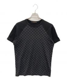 LOUIS VUITTON（ルイ ヴィトン）の古着「ダミエ柄tシャツ」｜ブラック