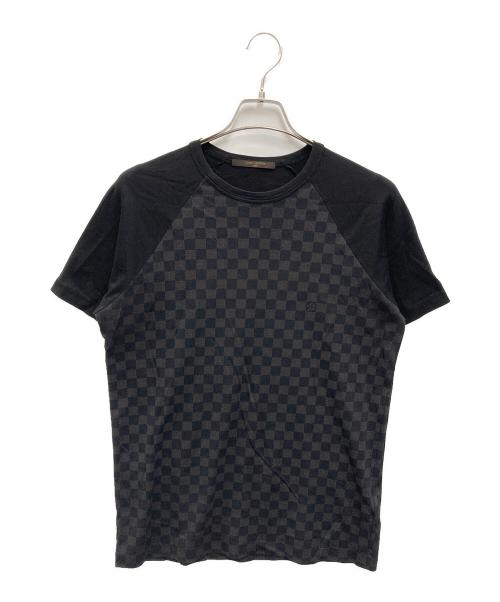 LOUIS VUITTON（ルイ ヴィトン）LOUIS VUITTON (ルイ ヴィトン) ダミエ柄tシャツ ブラック サイズ:Mの古着・服飾アイテム
