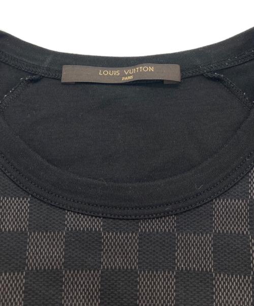 LOUIS VUITTON（ルイ ヴィトン）LOUIS VUITTON (ルイ ヴィトン) ダミエ柄tシャツ ブラック サイズ:Mの古着・服飾アイテム