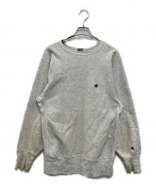 Champion REVERSE WEAVE（チャンピオン リバース ウィーブ）の古着「目あり刺繍スウェット」｜グレー