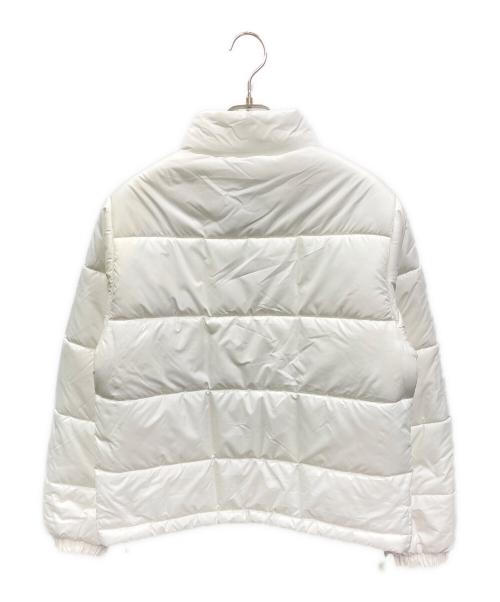 adidas（アディダス）adidas (アディダス) パデッド スタンドカラー パファージャケット ホワイト サイズ:Sの古着・服飾アイテム