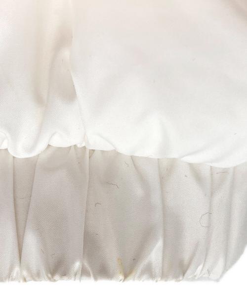 adidas（アディダス）adidas (アディダス) パデッド スタンドカラー パファージャケット ホワイト サイズ:Sの古着・服飾アイテム