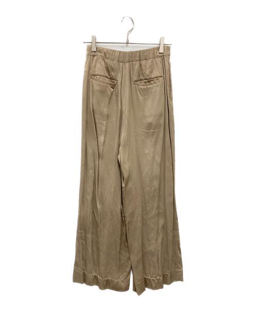 Plage（プラージュ）Plage (プラージュ) fibril linen 混 フレアパンツ ベージュ サイズ:34の古着・服飾アイテム