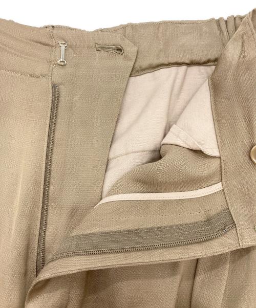 Plage（プラージュ）Plage (プラージュ) fibril linen 混 フレアパンツ ベージュ サイズ:34の古着・服飾アイテム