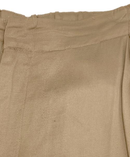 Plage（プラージュ）Plage (プラージュ) fibril linen 混 フレアパンツ ベージュ サイズ:34の古着・服飾アイテム