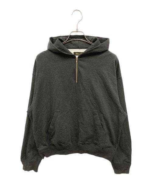 DRAWER（ドゥロワー）Drawer (ドゥロワー) PRE 裏毛ハーフジップフーディ ブラック サイズ:FREEの古着・服飾アイテム