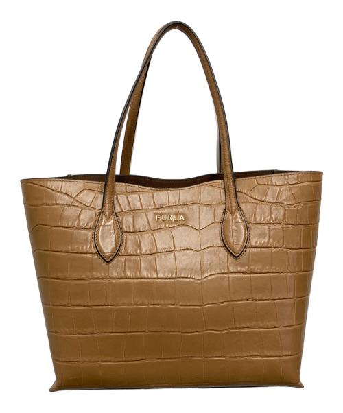 FURLA（フルラ）FURLA (フルラ) ERA TOTE BAG MEDIUM ブラウンの古着・服飾アイテム
