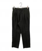 MIYAGIHIDETAKAミヤギヒデタカ）の古着「タックパンツ」｜ブラック