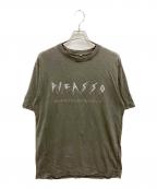 DEATHMASK Merchandiseデスマスク マーチャンダイズ）の古着「PICASSO MINOTAUROMACHY Tシャツ」｜グレー