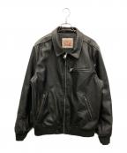 LEVI'Sリーバイス）の古着「レザーボンバージャケット」｜ブラック