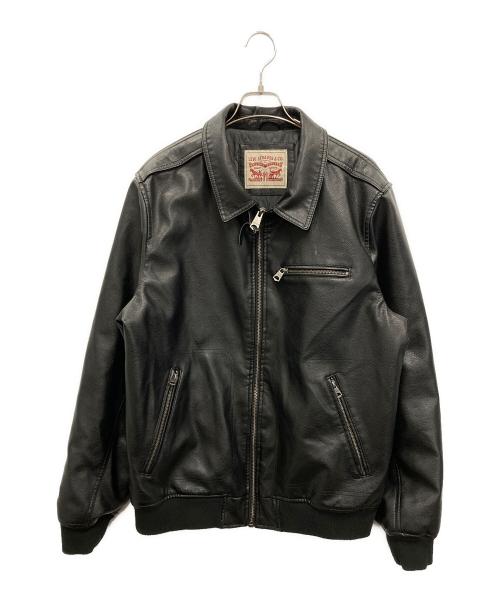 LEVI'S（リーバイス）LEVI'S (リーバイス) レザーボンバージャケット ブラック サイズ:Lの古着・服飾アイテム