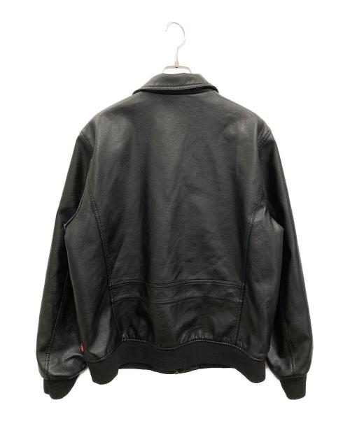 LEVI'S（リーバイス）LEVI'S (リーバイス) レザーボンバージャケット ブラック サイズ:Lの古着・服飾アイテム