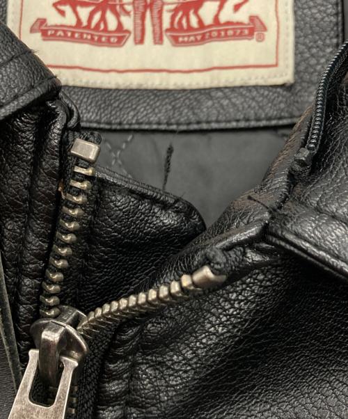 LEVI'S（リーバイス）LEVI'S (リーバイス) レザーボンバージャケット ブラック サイズ:Lの古着・服飾アイテム