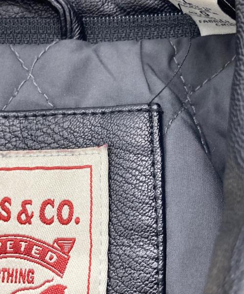 LEVI'S（リーバイス）LEVI'S (リーバイス) レザーボンバージャケット ブラック サイズ:Lの古着・服飾アイテム