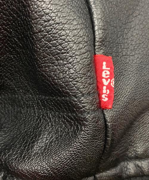 LEVI'S（リーバイス）LEVI'S (リーバイス) レザーボンバージャケット ブラック サイズ:Lの古着・服飾アイテム