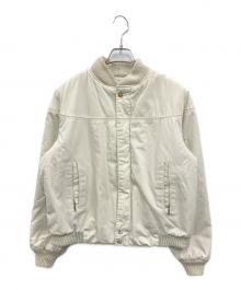 CATALINA（カタリナ）の古着「【古着】トビウオ柄 カップショルダー ジャケット」｜アイボリー