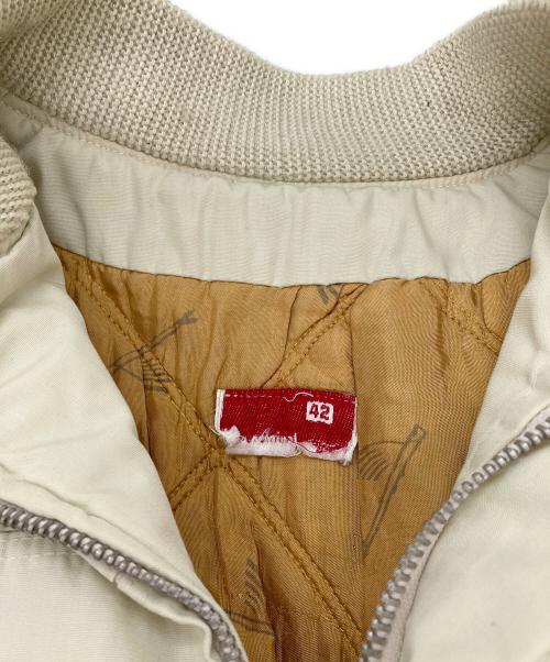 CATALINA（カタリナ）CATALINA (カタリナ) 【古着】トビウオ柄 カップショルダー ジャケット アイボリー サイズ:42の古着・服飾アイテム