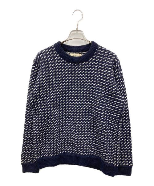 LLBEAN（エルエルビーン）llbean (エルエルビーン) 【古着】バーズアイニット ネイビー サイズ:Mの古着・服飾アイテム